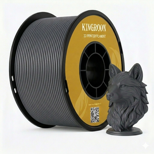 Филамент Kingroon PETG пластик для 3D принтера 3 кг 1.75 мм серый