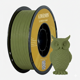 Филамент Kingroon PLA Basic пластик для 3D принтера 1 кг 1.75 мм хаки