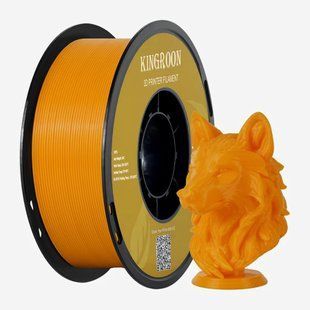 Філамент Kingroon PETG пластик для 3D принтера 1 кг 1.75 мм помаранчевий